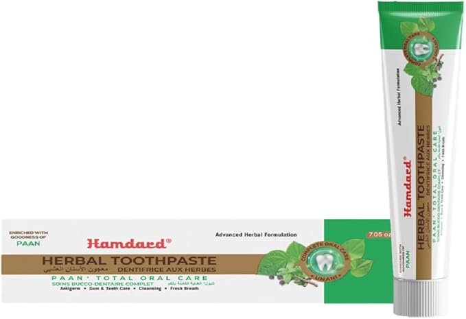 Hamdard Paan Total Oral Care Toothpaste – 200g (Pack of 2) | Herbal Ayurvedic Toothpaste with Paan Flavor | Fluoride-Free | Gum Care, Fresh Breath & Natural Oral Hygiene