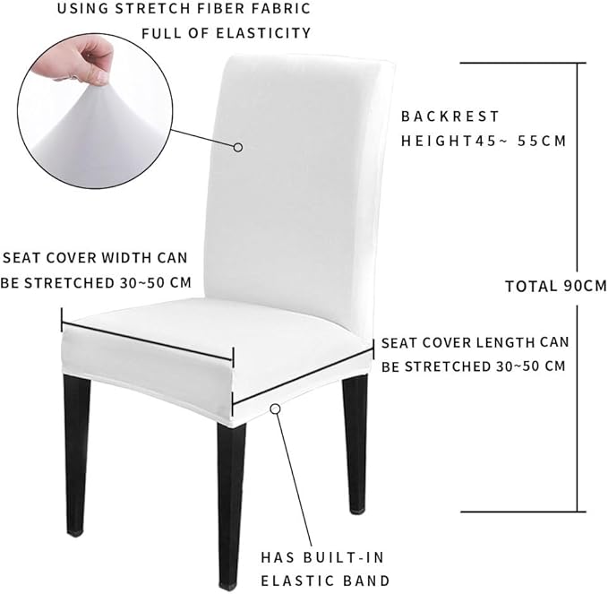 4 Pcs Dining Chair Covers Stretch Spandex Slipcovers Purple Marble Gold Inlay Removable Washable Dining Room Seat Cover Cushion Protector for Home Hotel Banquet Decor Abstract Geometric Stripes