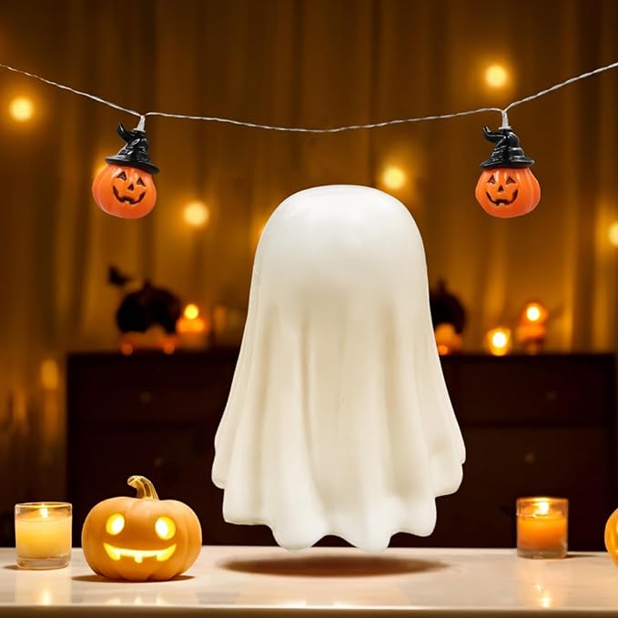 babyye Halloween Ghost Figurine, Spooky Resin Finger Statue, Porch and Indoor Spooky Home Halloween Decorations Indoor