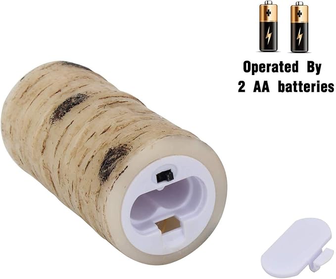 Flameless Flickering LED Candles with Birch Bark Effect - Set of 9 Battery-Operated Real Wax Pillar Candles with 10-Key Remote Control - 2/4/6/8 Hour Timer