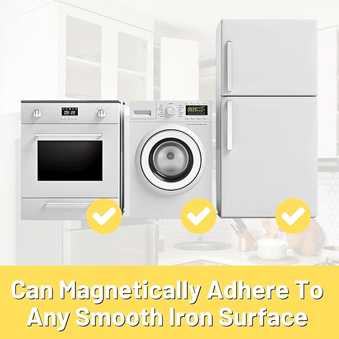 Magnetic Shelf for Fridge, Fruit Potato & Onion Storage Bins, Pantry Organizers & Storage, Large Container Magnetic Basket for Refrigerator, Kitchen Counter,Cabinet Magnetic Fridge Organizer White (2)