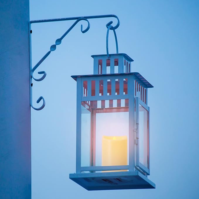 Flameless Flickering Candles with Remote and Timers, 1000 Hours Waterproof Outdoor Indoor Battery Operated LED Pillar Candles, Ivory Plastic, Set of 3(D 3" x H 4" 5" 6")