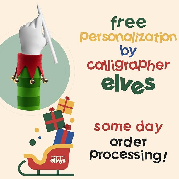 Ornaments by Elves - Personalized Pink Controller Christmas Ornament 2024 - Hanging Decor Gaming Accessories, Tree Decorations in Giftable Packaging