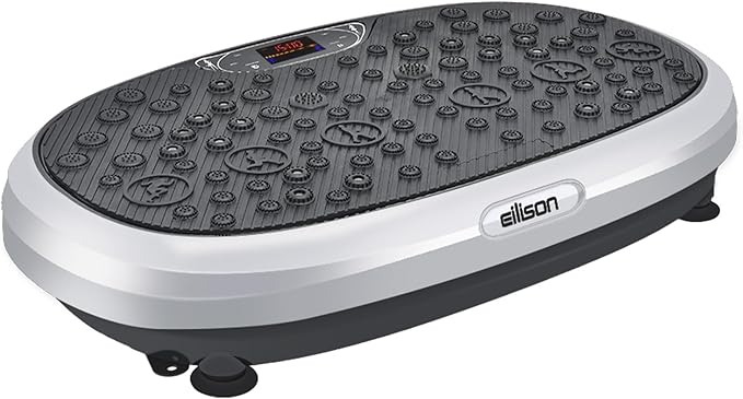 EILISON FitMax 3D XL Vibration Plate Exercise Machine - Whole Body Workout Vibration Platform w/Loop Bands - Lymphatic Drainage Machine for Weight Loss, Shaping, Wellness, Recovery