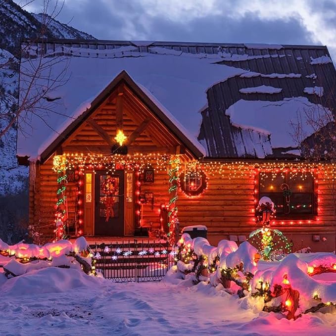 Brizled Multicolor Christmas Lights, 33ft 100 LED Christmas Lights, 120V UL Certified Connectable Xmas Tree Light Colored Mini Light for Indoor Outdoor Xmas Party Home Patio Garden and Holiday Decor