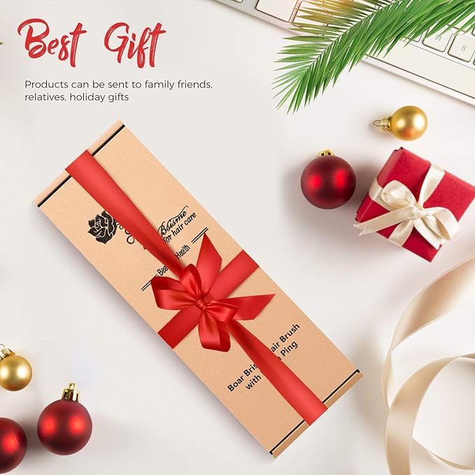 Hair Brush Boar Bristle Hair Brushes for Women Curly Hair, Best Paddle Detangling Brush Detangler for Girls Kids,Smooth Hair Add Shine