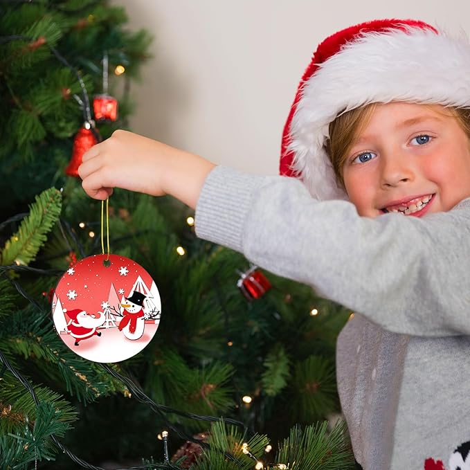 16 pcs Metal Sublimation Ornament Blanks,Christmas Ornaments Sublimation Christma Ornament Blanks for Christmas Tree Decor Blank Ornaments,DIY Handmade Crafts Double Sided Sublimation Ornaments