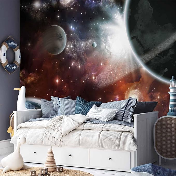 artgeist Premium Wall Mural Cosmos Galaxy 138x101 in - XXL Non-Woven Wallpaper Fleece Wall Decor Photo Print Picture Image Design Home 10110905-32