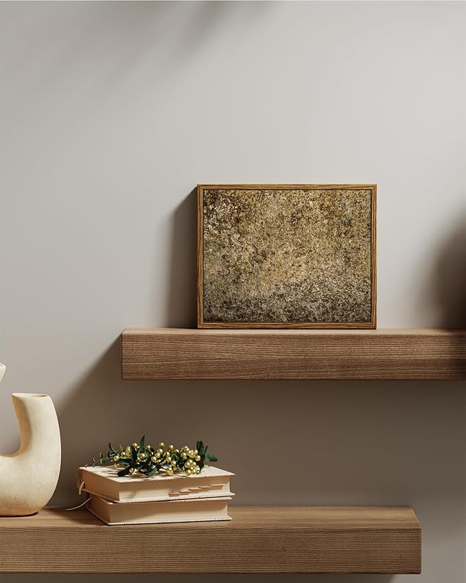 VIYYIEA Framed Canvas Wall Art Home Decor Abstract Textured Wall Prints Modern Bedroom Wall Decor Boho Art Room Décor Chic Wall Pictures Aesthetic Prints Artwork for Living Room Bathroom Decor 8x10in