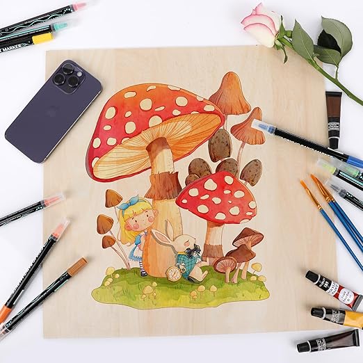 18 Pack 12x24x1/8 Inch Basswood Sheets, Large Size Basswood for Laser Cutting & Engraving, Plywood Wood Board Unfinished Wood Sheets for Crafts, DIY Architectural Models, Wood Burning and Painting.