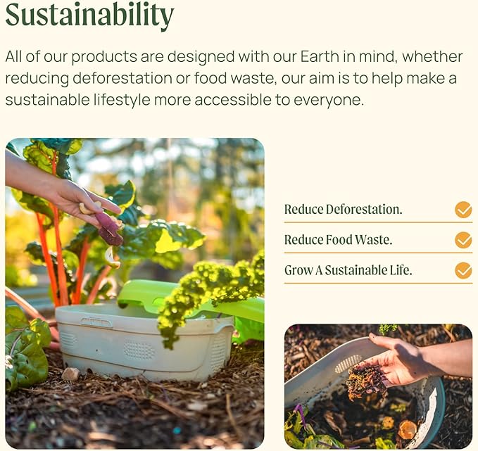 Vego garden 32" Tall 42" Round Raised Garden Bed Raised Bed Planter Box for Vegetables Flowers Patio-Modern Gray