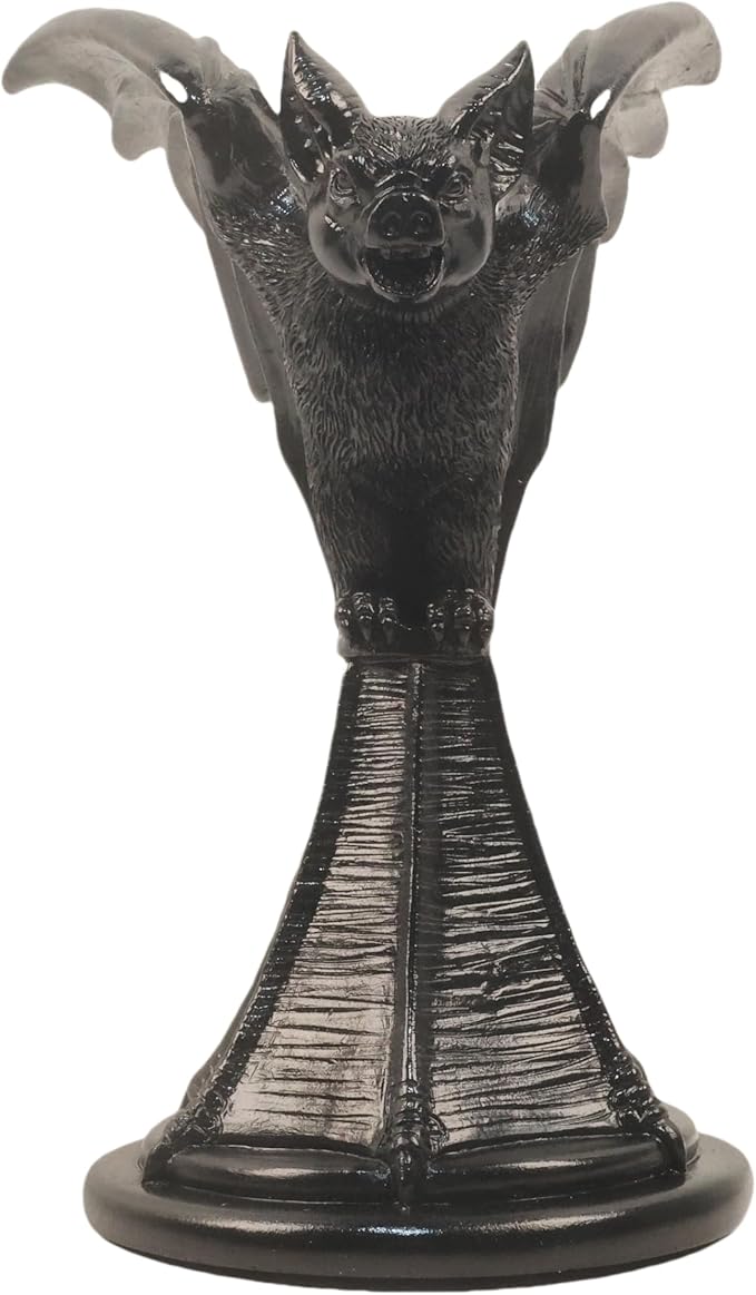 Gothic Candleholder Bat Candle Holder for Halloween, Resin Ornament, Home Desktop Decoration, Christmas Decor, Party Favors