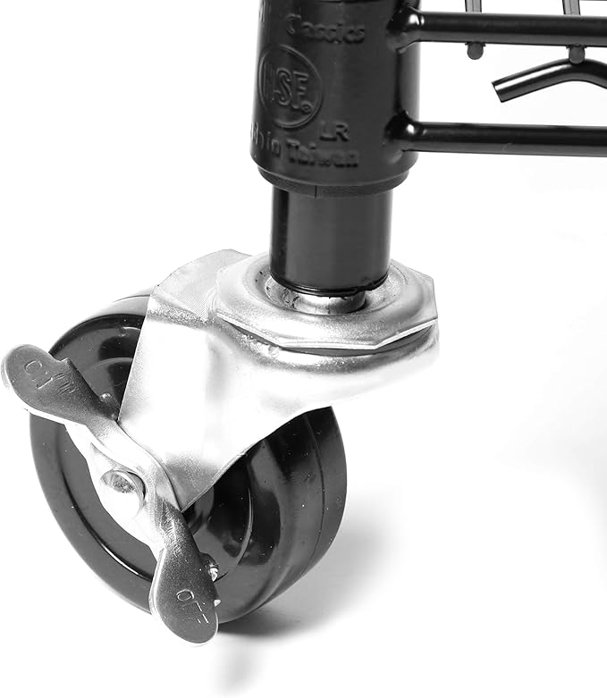 Seville Classics UltraDurable Heavy Duty NSF Solid Steel Wire Rack Storage Unit, Organizer for Garage, Warehouse, Office, Restaurant, Classroom, Kitchen, Black, 5-Tier Shelving, 36" W x 18" D