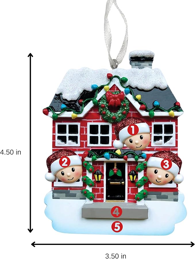 2025 Family Christmas Ornament β Personalized Ornament for Families β Custom Family Ornament β Holiday Tree Decoration Keepsake Gift (Family of 3)