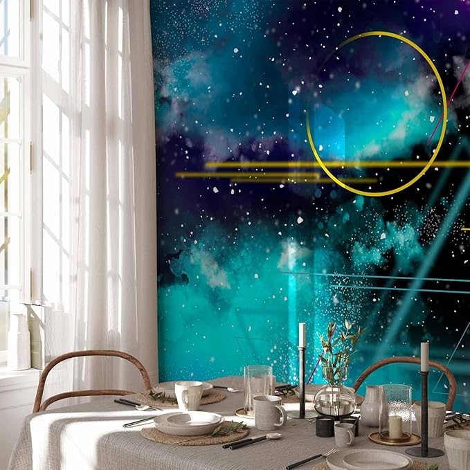 artgeist Premium Wall Mural Galaxy 197x138 in - Non-Woven Wallpaper Fleece Wall Decor Photo Print Picture Image Design Home Mural Cosmos Galaxy Cosmonaut Astronaut a-A-10328-a-a