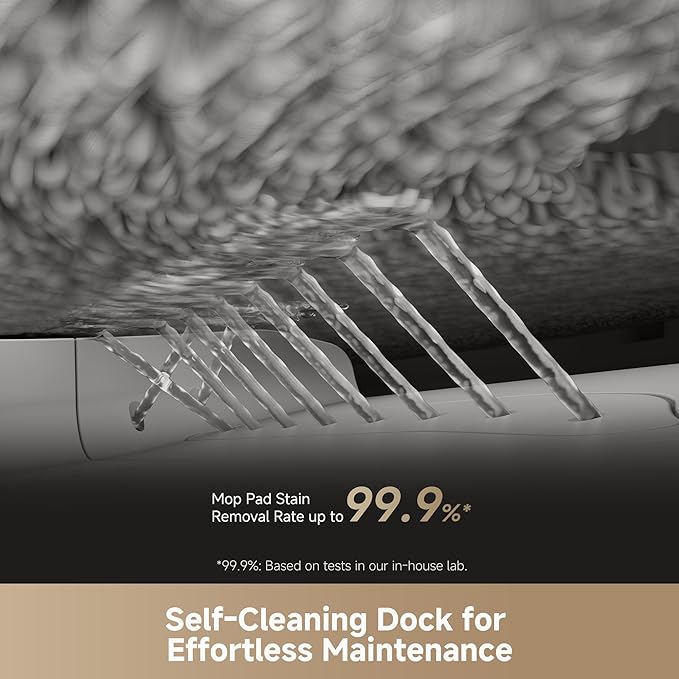 DREAME L50 Ultra Robot Vacuum and Mop White, 19,500Pa Suction, with Auto-Empty and Mop Self-Cleaning, Precise Obstacle Avoidance, HyperStream Detangling DuoBrush