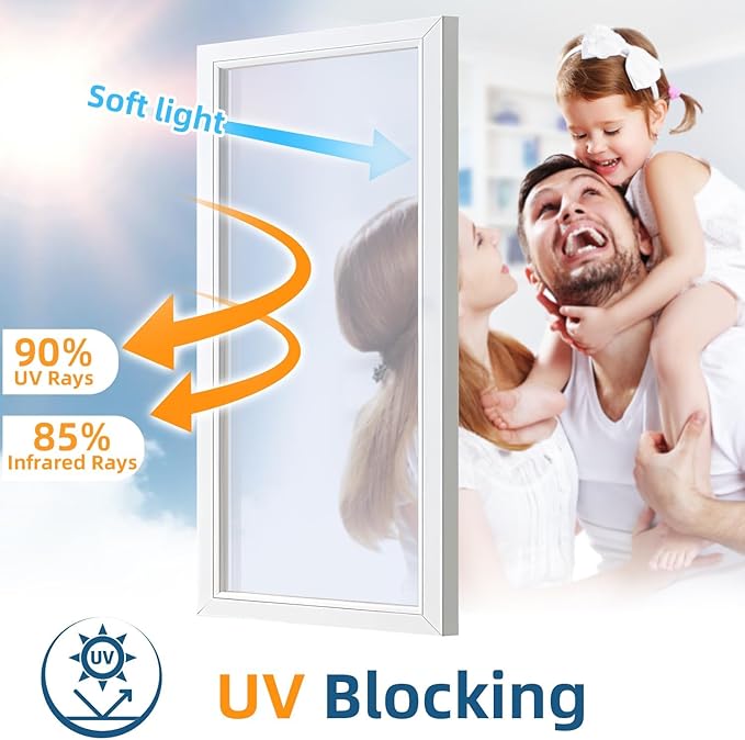 DUOFIRE One Way Window Film Privacy See Out Not in Heat Blocker Window Tint Reflective Mirror Windows Tinting Film for Home Static Cling Anti-UV Sun Blocking Windows Covering(Silver, 45.2x78.7in)