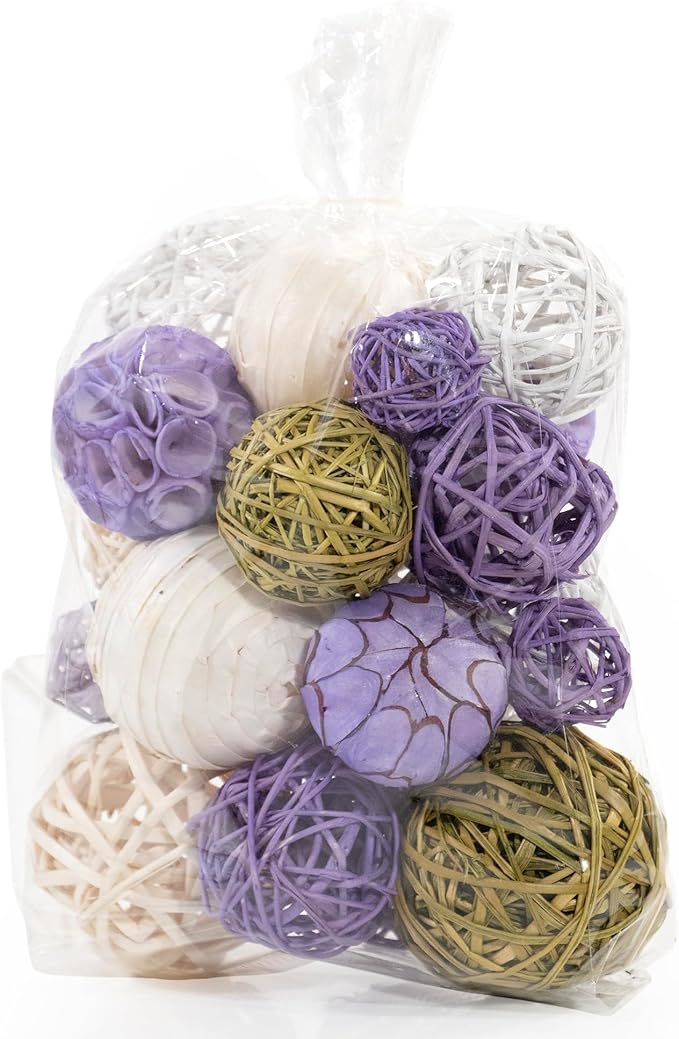 ANDALUCA Decorative Balls Bag Bowl Filler Home Decor (Lavender)