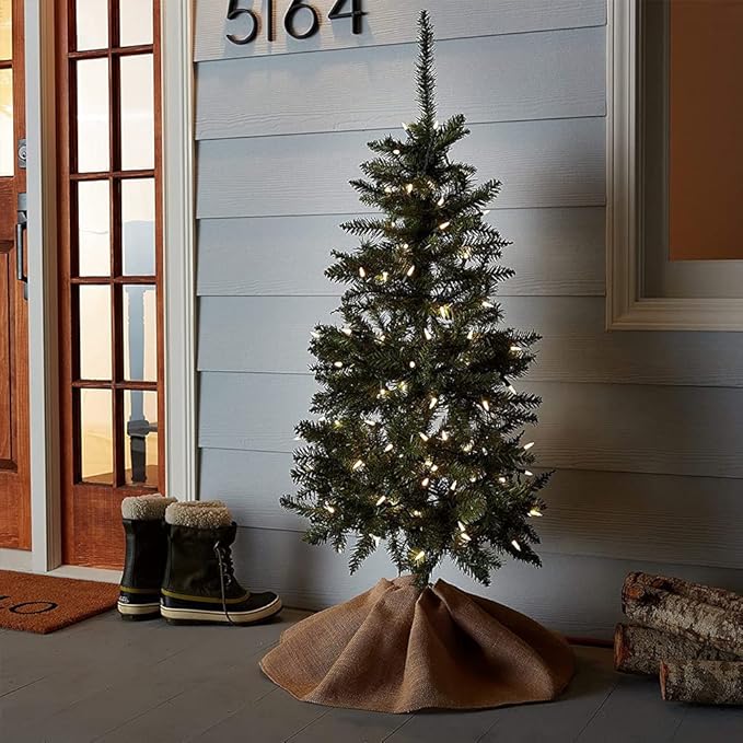 woohaha Outdoor Christmas Lights,120V UL Certified 2 Pack 13ft 50 Mini String Lights Connectable, Waterproof Fairy Lights for Garden Xmas Tree Wedding Wreath Party Decoration (Warmwhite 2 pcs)