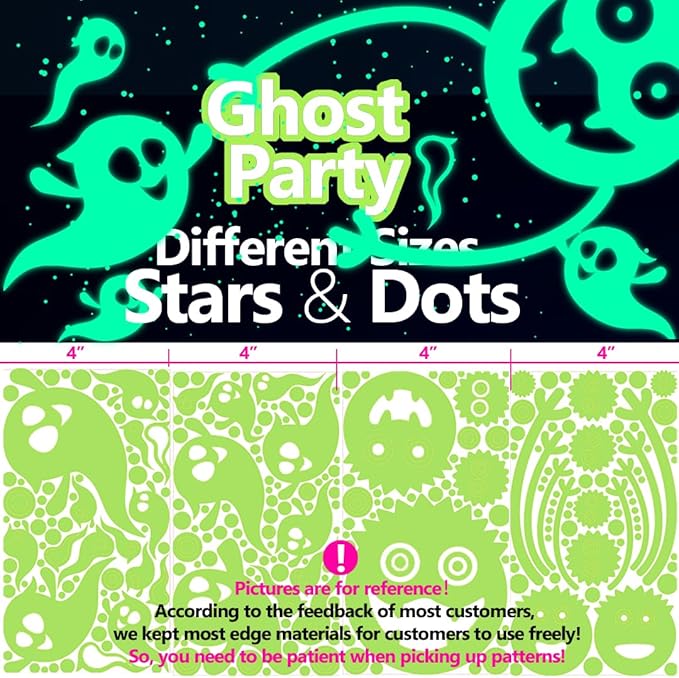 Halloween Decorations Indoor Decor - Glow in The Dark Spider w/Ghost Decor Stickers - Halloween Wall Decorations Stickers for Room Decor Haunted Mansion Decor for Kids Room