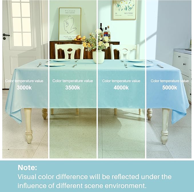 IVAPUPU Textured Linen Table Cloth for Rectangle Tables - Light Blue Tablecloths Rectangular Waterproof Wrinkle Free Wipeable Dining Table Cover for Spring Wedding Birthday Kitchen Decor, 52 x 70 Inch