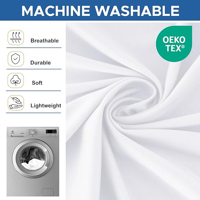 Spandex Table Cover Fitted 4ft Rectangular Tables-6 Pack White Stretch Table Clothes-Stretchable Elastic Folding Tablecloth for Outdoor Picnic Camping Dining Room Patio Kitchen Banquet Party