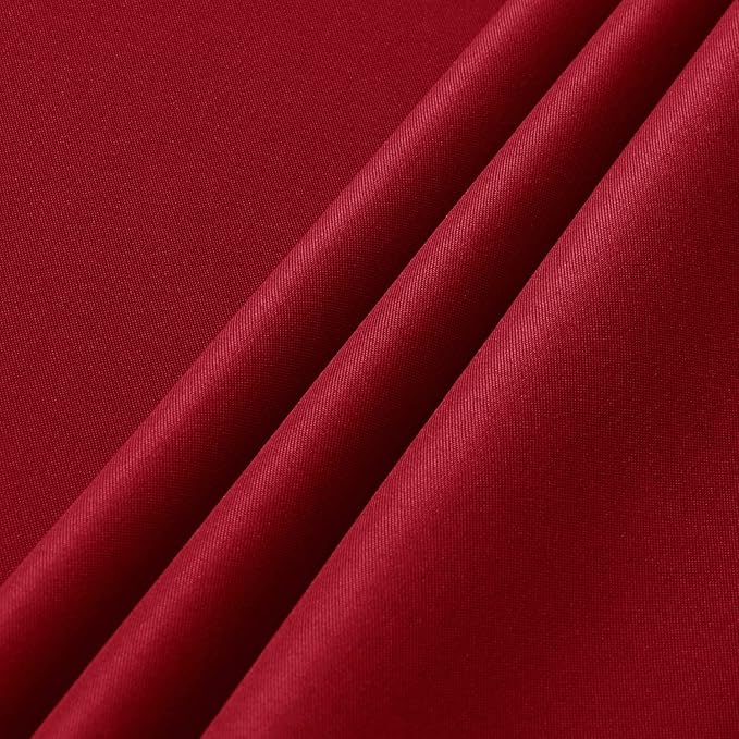 sancua 2 Pack Round Tablecloth 70 Inch Red, Stain and Wrinkle Resistant Table Cloth - Washable Polyester Table Cover for Dining Tables, Buffet Parties and Camping