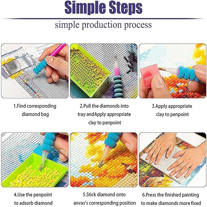Diamond Painting Kits for Adults Beginners, 5D Full Drill Dog Crystal Art Desktop Ornament, DIY Single Sided Home Office Desk Decor, Creative Craft Gift Set with Tools