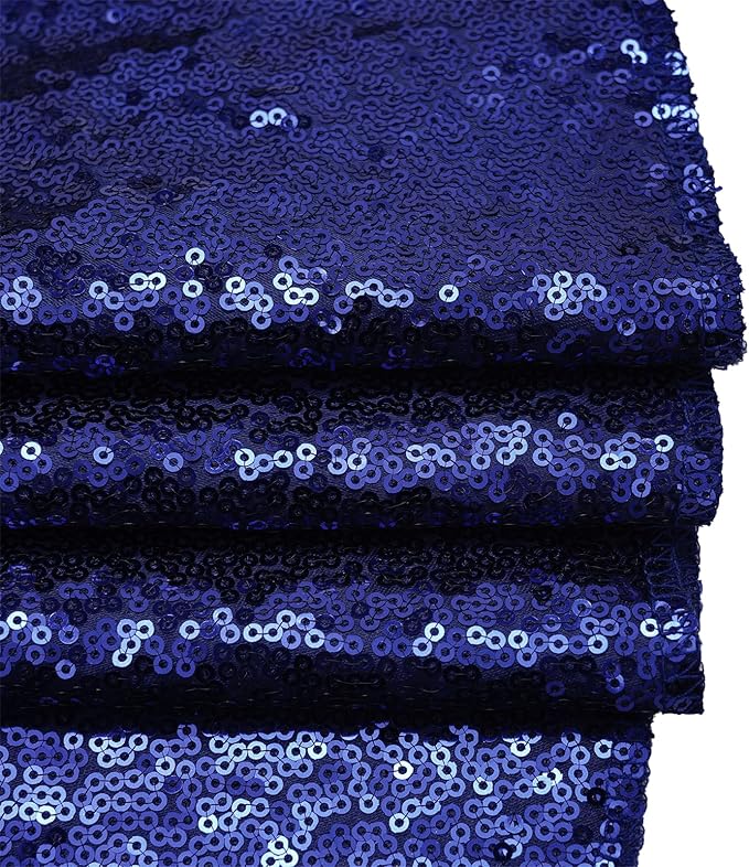 Eternal Beauty Christmas Tree Skirt, 70 Inch Navy Blue Sequin Tree Skirt Small Xmas Tree Skirt for Christmas Tree Decorations