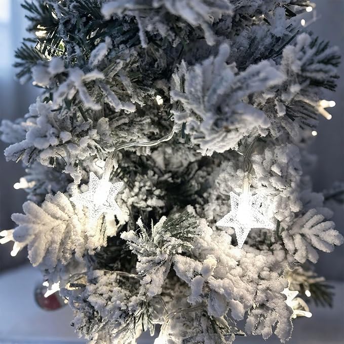 String Lights for Bedroom - LED Fairy Christmas Lights with Battery Operated, Waterproof Star Twinkle Light for Indoor Outdoor Tent Loft Bed Patio Party Wedding Holiday Camping Decor