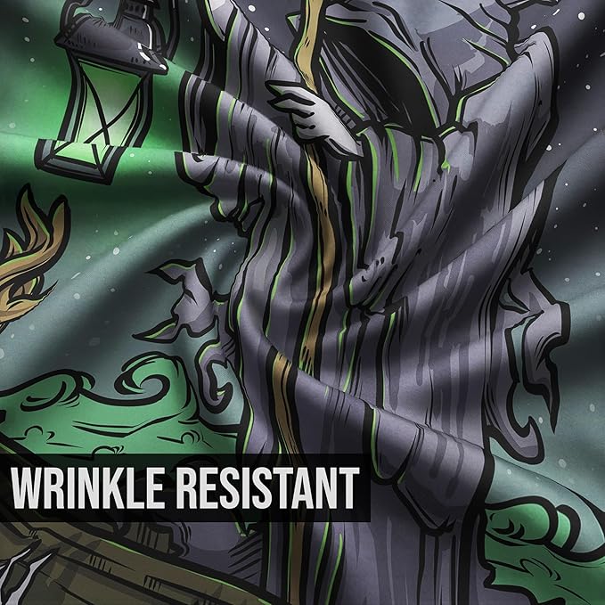 The Hermit Tarot Card Tapestry - Grim Reaper - Gothic Halloween Home Decor Wall Hanging (60" x 50")