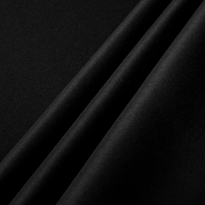 sancua 10 Pack Black Tablecloth 60 x 102 Inch, Rectangle Table Cloth for 6 Feet Tables - Stain and Wrinkle Resistant Washable Polyester Table Cover for Dining Tables, Buffet Parties and Camping