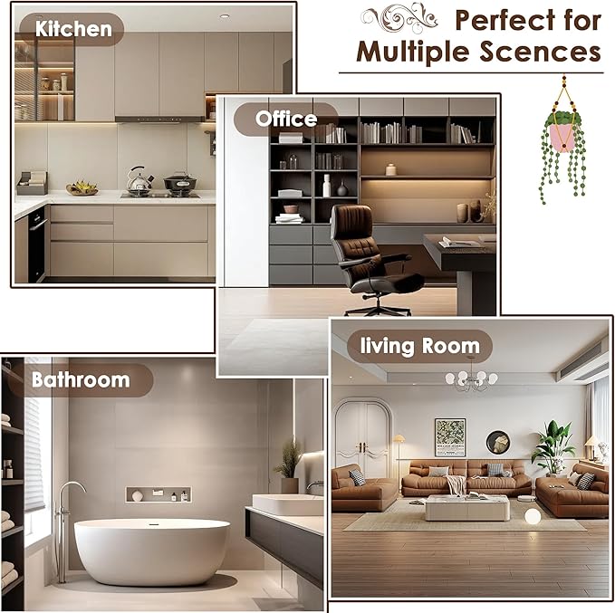 FOTOSOK 6-Tier Bamboo Shelf, Bamboo Bookcase with Adjustable Shelves, Free Standing Storage Shelf Unit, Plant Flower Stand for Kitchen, Bathroom, Home Office, Vintage