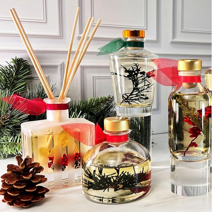 LOVSPA Reed Diffuser Set, Lavender Vanilla Scented Oil Diffuser with Sticks, Home Fragrance Accessories for Bathroom Shelf Decor, Aroma Diffusers for Home or Office Desk, USA Made