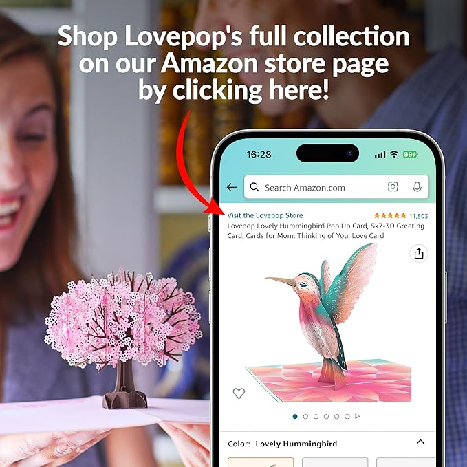 Lovepop Handmade Dazzling Butterfly HeartFelt Charm Card | Soft Felt Keychain for Wallet, Handbag, Car Key, Home Decor | Ornaments, Bag Charms, Key Ring, Purse Accessories, Gift Toppers