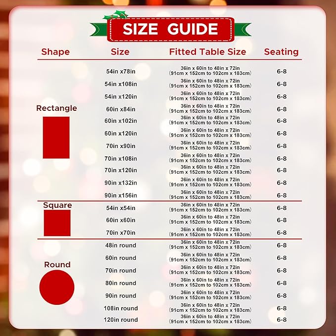 sancua 2 Pack Red Tablecloth 60 x 102 Inch, Rectangle 6 Feet Table Cloth - Stain and Wrinkle Resistant Washable Polyester Table Cover for Dining Tables, Buffet Parties and Camping