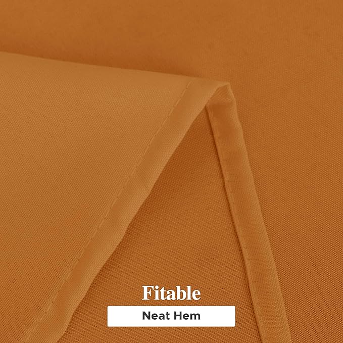 Fitable 6 Pack Bronze Rectangle Table Clothes - 90 x 156 Inch - Wrinkle and Stain Resistant Fabric Fall Tablecloths, Washable Polyester Table Covers for Wedding Thanksgiving Party Banquet Events