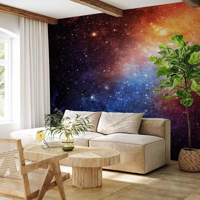 artgeist Premium Wall Mural Cosmos Galaxy 118x83 in - XXL Non-Woven Wallpaper Fleece Wall Decor Photo Print Picture Image Design Home f-B-0057-a-a