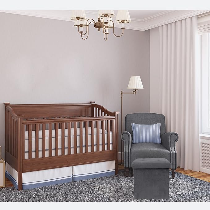 Sorbus Storage Ottoman Bench – Collapsible/Folding Bench Chest with Cover – Perfect Toy and Shoe Chest, Hope Chest, Pouffe Ottoman, Seat, Foot Rest, – Contemporary Faux Suede (Gray)