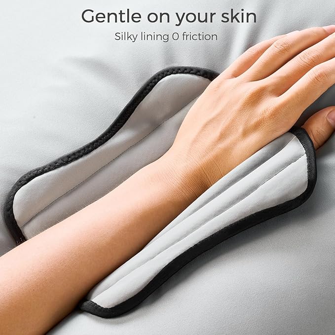 FREETOO Carpal Tunnel Wrist Brace Night Support Fit Right Hand for Work, Pain Relief Wrist Splint for Tendonitis, Arthritis, Sprain, Fit Women and Men, Wrist Immobilizer for Sleeping (S/M, Black/Grey)