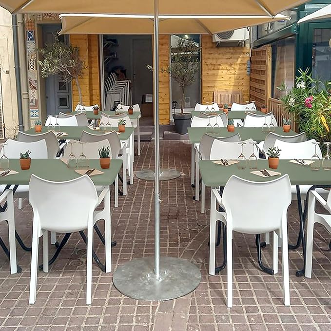 Fitted Tablecloth for 6 Foot Rectangle Tables-6 Pack Sage Elastic Outdoor Picnic Table Cover-Spandex Stretch Folding Table Cloths 6 ft for Camping Dining Room Patio Kitchen Banquet Party