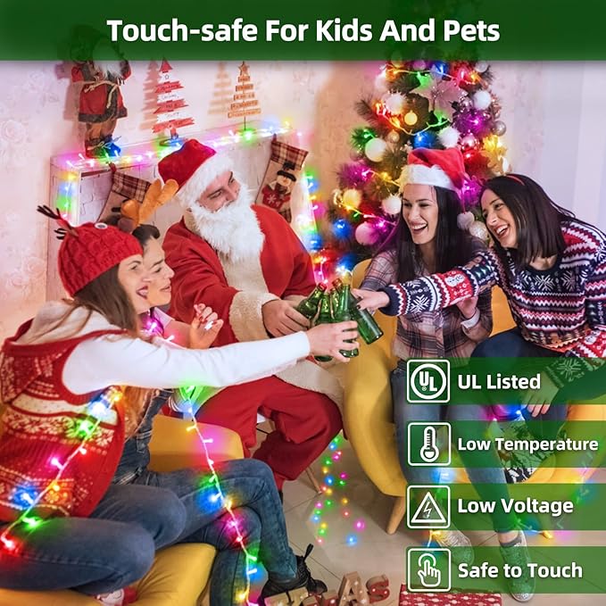 1500 LED 470FT Christmas Lights Outdoor,12 Lighting Modes Christmas String Lights with Timer, Dimmable Multicolor LED StringLights Waterproof for Yard Tree Wedding Party Holiday Multicolor