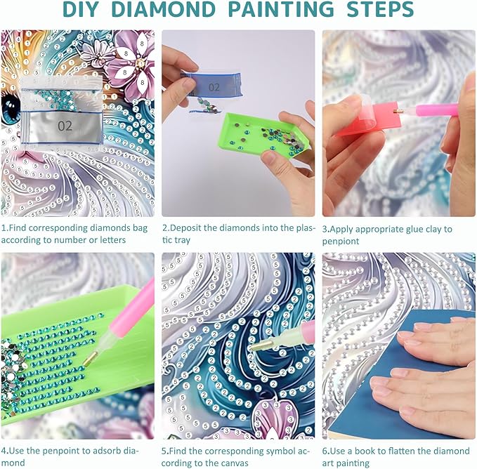 SENQAO Cat Diamond Art Hanging Kit for Adult, Special Shaped Rhinestone, Double Sided DIY Acrylic Diamond Art Painting Window Pendants Home Garden Wall Hanging Kits Hanging Ornament