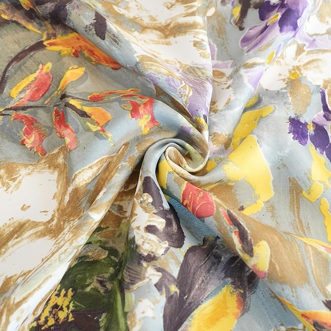 Outdoor Square Tablecloth, Activated Print Floral Waterproof Table Cloth for Square or Round Tables, Dining Table Cover for Dining, Picnic, Outdoor, Wedding - 54''x54'' - Green