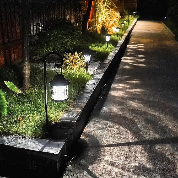 LED Pathway Lights 6 Pack, 1.1W Low Voltage Landscape Lighting Outdoor Harbor Collection 32 Lumen Dual Use Lights with Shepherd Hooks for Driveway, Yard, Garden, and Lawn