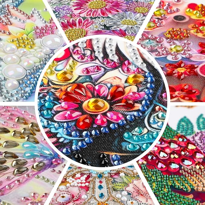 EOBROMD Diamond Hanging Art Kits for Adults, Bird Diamond Art Painting Suncatcher, DIY Special Shaped Rhinestone Kits for Adults, Window Pendants Home Garden Wall Hanging Ornament
