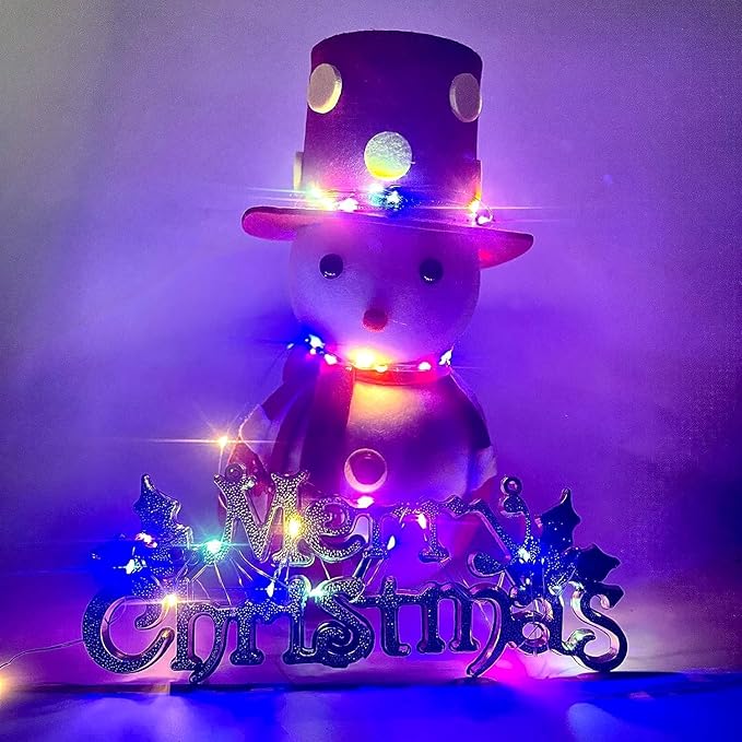 4-Pack 50 LED Fairy Lights Battery Operated with Timer, 16FT Waterproof Starry String Lights Outdoor Indoor Mini Cuttable Lights for Bedroom Wedding Birthday Christmas Parties (Warm White&Multi Color)