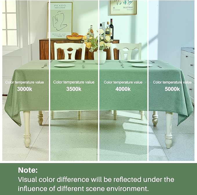 IVAPUPU Textured Linen Table Cloth for Rectangle Tables - Sage Green Tablecloths Rectangular Waterproof Wrinkle Free Wipeable Dining Table Cover for Spring Wedding Birthday Kitchen Decor, 52 x 70 Inch