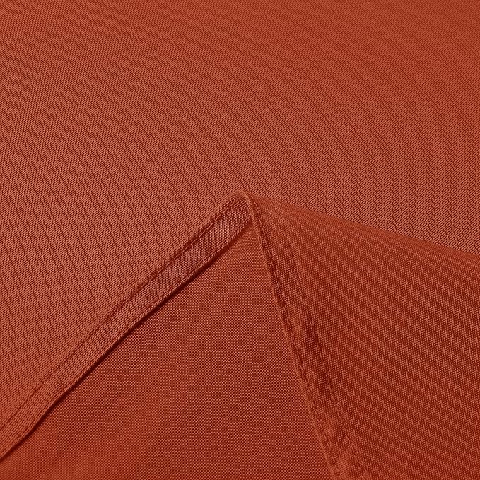 sancua 2 Pack Rust Tablecloth 60 x 102 Inch, Rectangle Thanksgiving Burnt Orange Table Cloth for 6 Feet Tables - Stain and Wrinkle Resistant Washable Polyester Table Cover for Dining Parties Camping