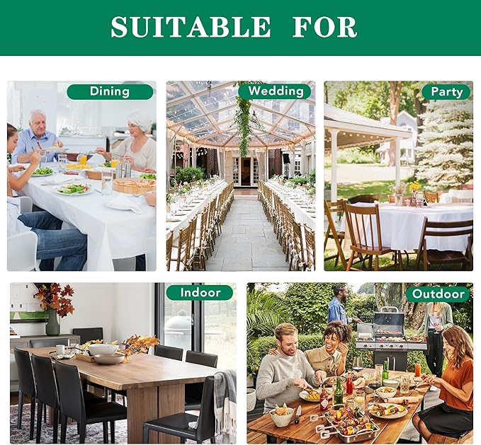Biscaynebay Square Tablecloth 90x90 Inch-Sage Card Fabric Table Cover-Small Folding Table Cloths Linen Water Resistant Washable for Kitchen Dining Picnic Patio Outdoor Party Restaurant Tables